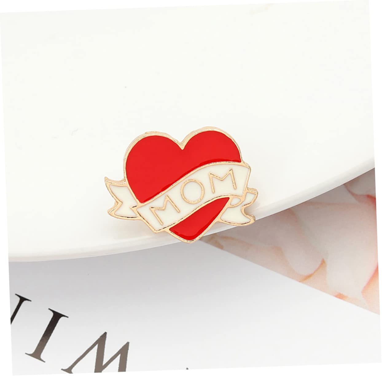 Liebes Brosche Muttertag Emaille Mütter Webstuhl Boutonniere Für Männerhochzeit Abs Legierungsbroschen Herzförmige Broschen Rucksackstift Brosche Mit Herz Rot
