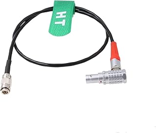 HangTon Timecode Cable for Alexa Camera Sound Devices 633 Ambient to R5C UltraSync ONE 0B 5 Pin Right Angle DIN1.0/2.3 50cm