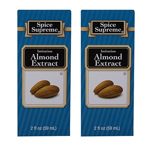 Spice Supreme Imitation Almond Extract 2oz (Pack of 2)