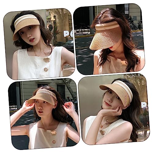 COLLBATH Viseira De Sol De Aba Larga Feminino Chapéus De Praia Para Mulheres Chapéus Dobráveis ​​Par