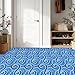 IVN 10PCS 12x12 Inch Blue Swirl Mosaic Pattern Design Detachable Self Adhesive PVC Vinyl Floor Stickers Peel and Stick Floor Tiles Ideal for Living Rooms Kitchens and Bathrooms DIY Flooring