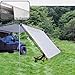 DANCHEL OUTDOOR Vehicle Overlanding Awning with Front Windbreaks, Portable Car Awning Extension Shades Camper Shelter Camping(Gray 8.2x9.8ft+8.2x6.5ft)