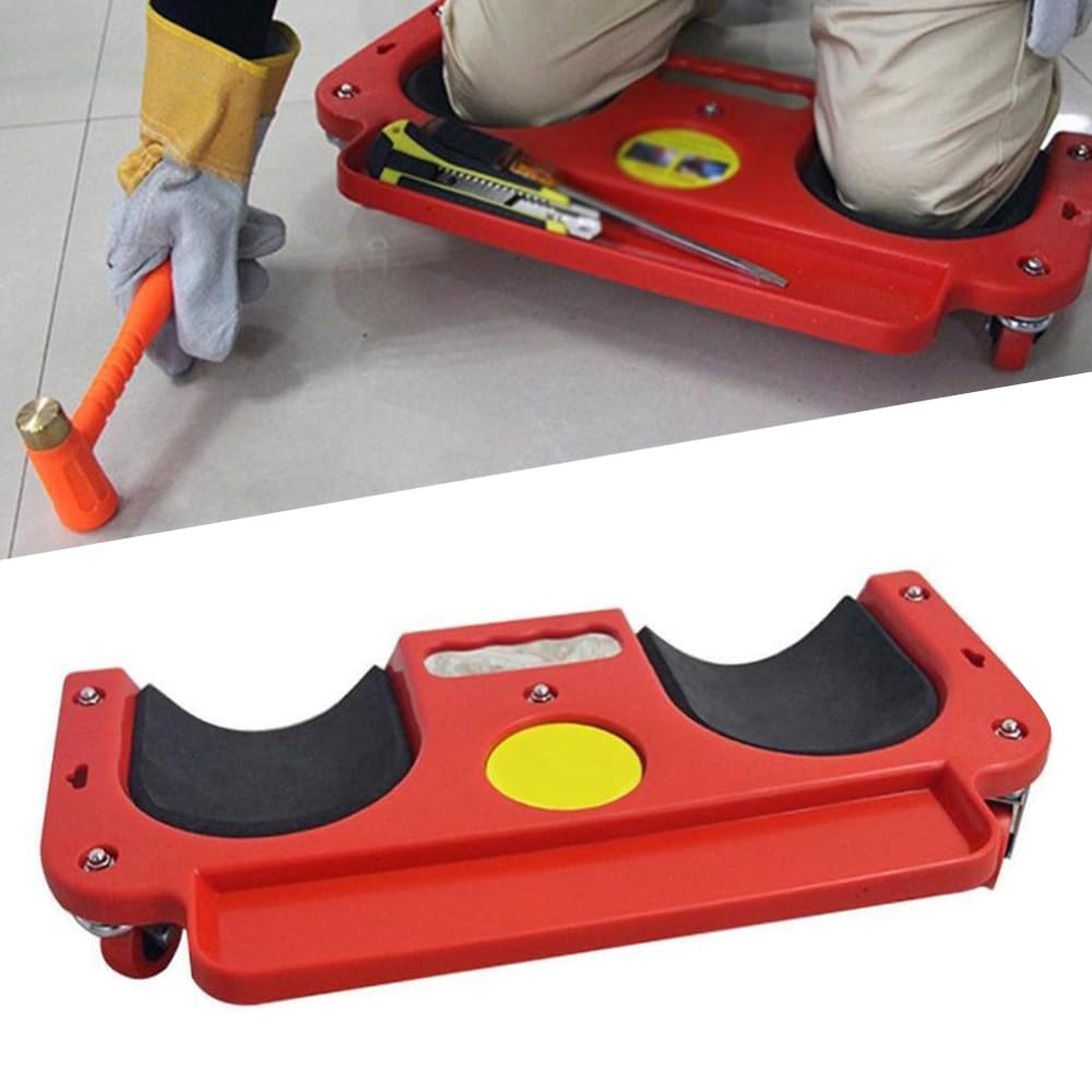 Rodilleras con ruedas para ahorro de trabajo, rodilleras con ruedas y cojines de gel cómodos, protección de rodillas con ruedas rodillos, capacidad de rotación de 360 grados