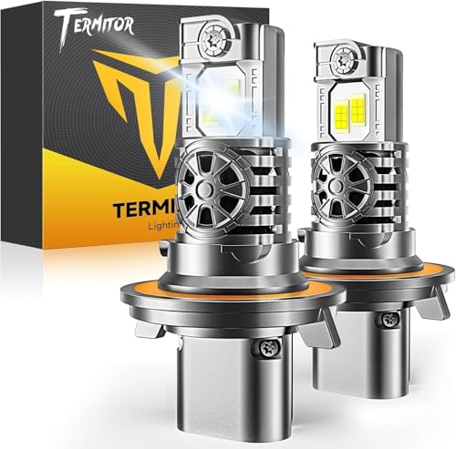 Image of Termitor 2026 Advanced H13 9008 Fog Light Bulb | 80,000LM Brightness, 8.5k+ Hrs Lifespan, 6500K Cool White, 1:1 Size 9008 H13 Fog Light Bulbs, 3min Install, Pack of 2