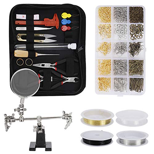 Jewelry Making Supplies Wire Wrapping Kit, Jewelry Making Kit with Jewelry Beading Tools and Jewelry Wire for Jewelry Repair & Beading