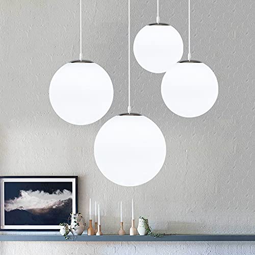 Luz colgante de vidrio redonda E27 para iluminar tiendas de ropa 7