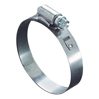 Ideal Tridon 5306051 Stainless Steel 1/2" Lined Hose Clamp, Size 6, Minimum mm 16, Maximum mm 19 Pack of 10