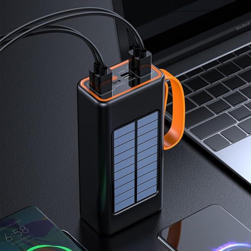 Power Bank Solar y Cargador Portátil para Móviles con Batería Externa Compacta para Excursiones 2