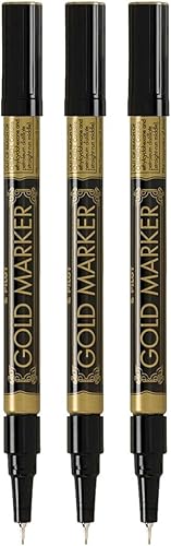 Miniatura 8 de Pilot - Marcadores permanentes metálicos para pintura, punta extrafina (0.020in), 6 unidades, paquete con bolsa de plástico reutilizable