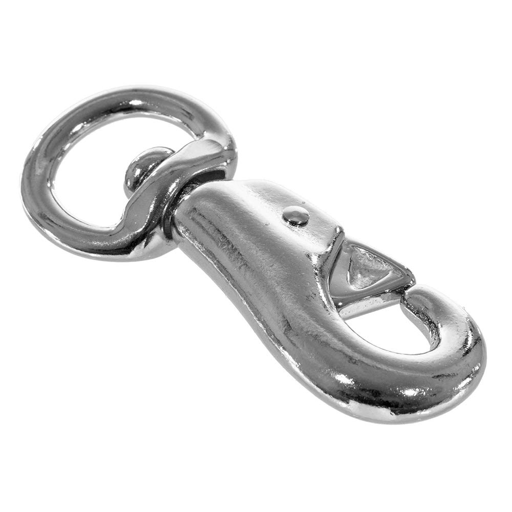 7/8 Inch Round Swivel Bull Snaps - 5 Pack