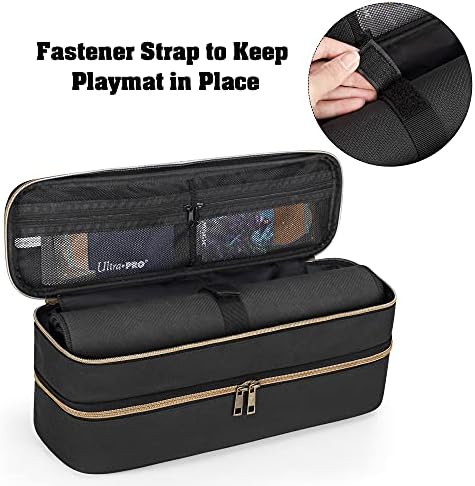 Trunab Double-Layer Card Game Case Fits Playmats, Hold Up to 988 Unsleeved Cards, Trading Card Carry Case Compatible with Cards Against Humanity, Yugioh, PM Cards, MTG,TCG, CCG Cards - Patented Design