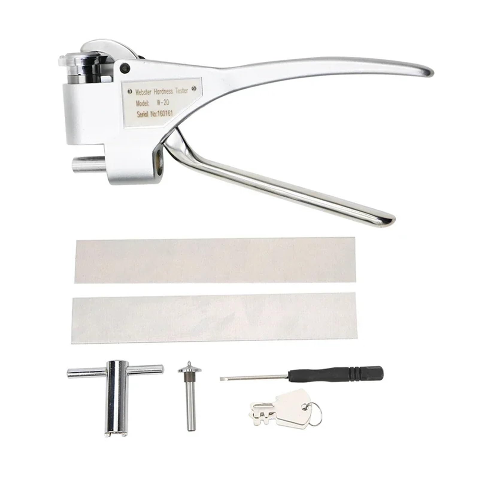 Probador de dureza portátil para metal, durómetro Webster para medir aleaciones de aluminio, 0,6-6 mm de grosor, herramienta de medición de dureza compacta y precisa