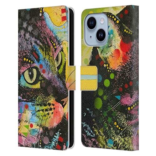 Étui portefeuille iPhone 14 Plus Dean Russo : célébrez votre amour des chats avec art et couleur