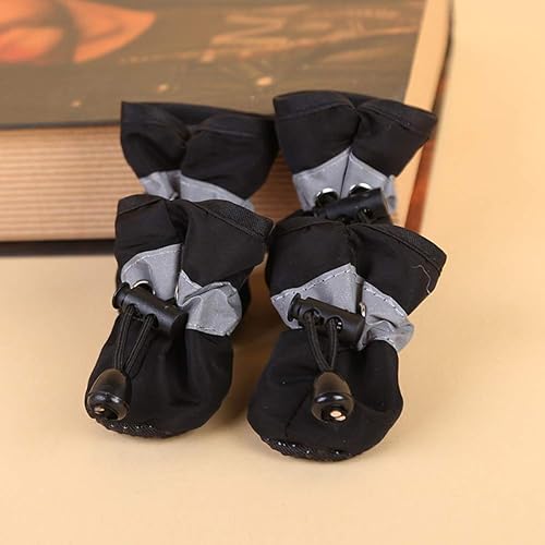 Miniatura 2 de Zapatos para mascotas, botas para perros, protege las patas de perro, 4 unidadesjuego de botas de lluvia cálidas de invierno para mascotas, zapatos