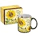 LANG - 14 oz. Ceramic Coffee Mug - "Sunflowers", Art by Debi Hron - Goldfinch, Birdhouse
