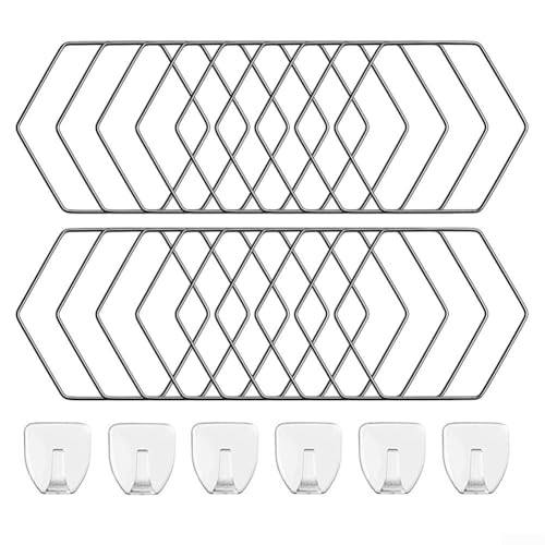 Ampio supporto per piante rampicanti anelli esagonali traliccio per filodendri, hoyas, edera