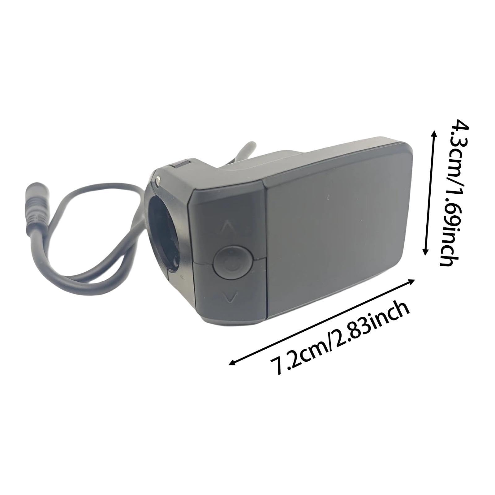 QSTDGVPW Electric Bike LCD Display Conversion Kits Mini Display Easy to Install 22.2mm Bike Computer Display Meter for BBSHD BBS02, DZ5348 UART