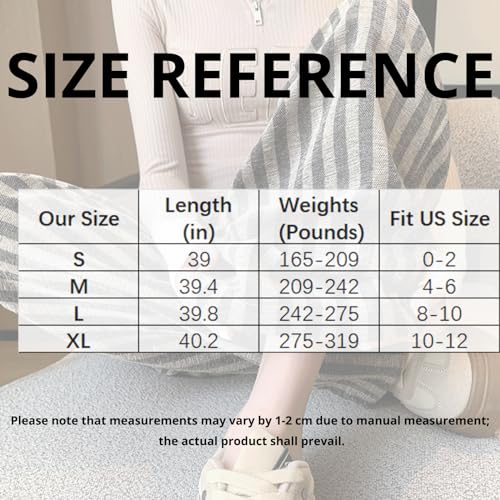 Striped Linen Pants Women Flowy Palazzo Trousers Business Casual Dressy Vacation Summer2