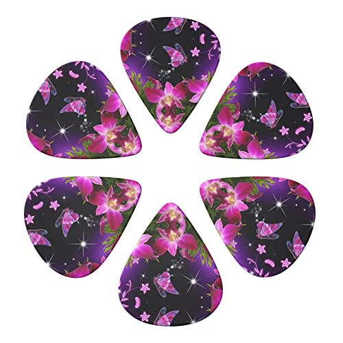 Pink Flower And Butterfly Lot de 6 médiators pour guitare acoustique, guitare électrique, basse, ukulélé – fins, moyens… - Les Beatles, Paul McCartney, John Lennon, RIngo Starr, George Harrison Pink Flower And Butterfly Lot de 6 médiators pour guitare acoustique, guitare électrique, basse, ukulélé – fins, moyens… – Image 5