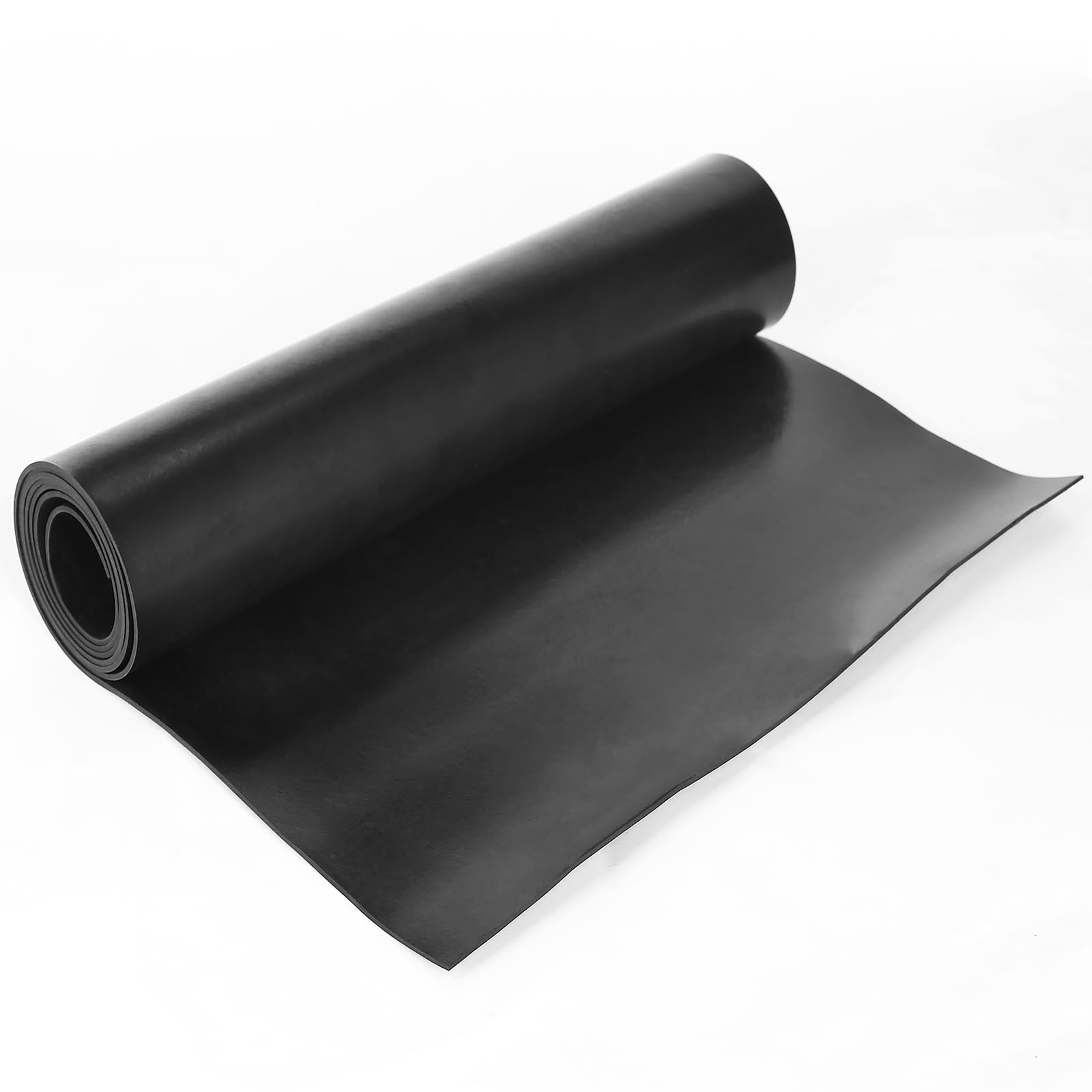 WochiTV Solid Rubber Strips Rolls, 12" Wide x 1/16" Thick x 36" Long Neoprene Rubber Sheets Perfect for DIY Gasket Material, Sealing, Liner, Shield,