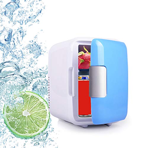 Mini-Kühlschrank Minibar Tragbare Kühlbox 4 Liter Auto Gefrierschrank mit Kühl und Heizfunktion Kompakte Dual-Use für Hotels Studentenzimmer