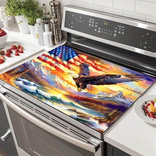 Image of HOMETITUTE American Eagle Stove Top Cover 28x20 Heat Resistant Protector