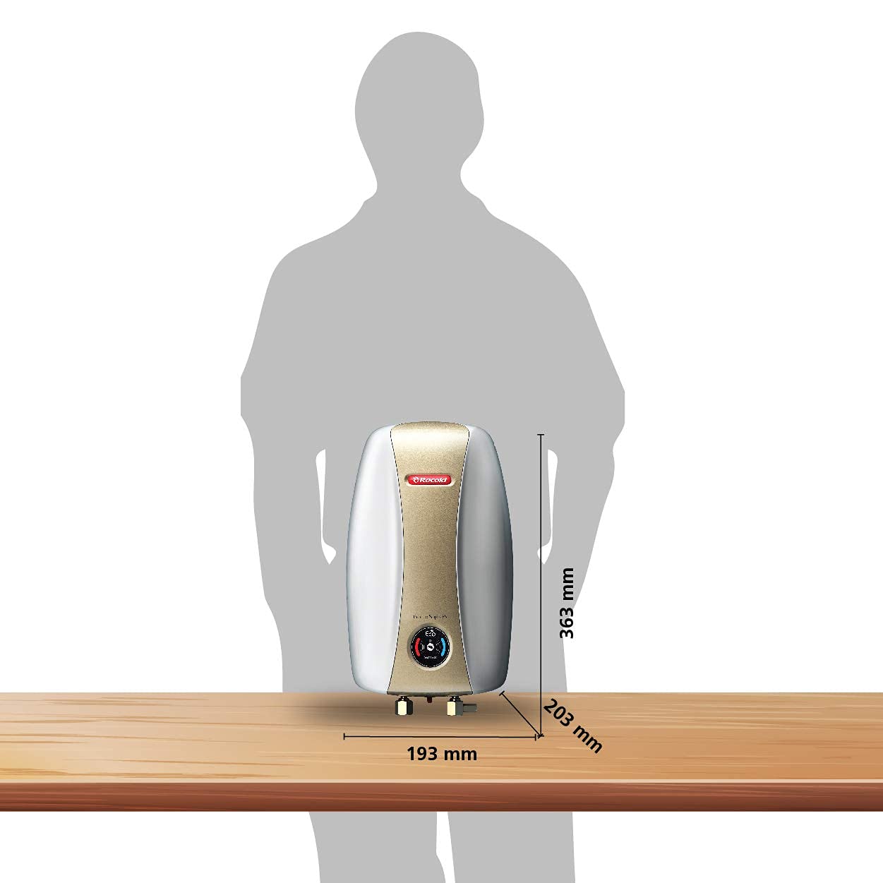 Buy Racold Pronto Stylo 3L 4.5Kw Vertical Instant Water Heater (Geyser) |  Faster Heating | Italian Design |Suitable for High Rise Buildings |3 Levels  of Safety | Rust Proof Body | Fire