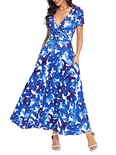 MSBASIC Vestito estivo lungo da donna, abito da