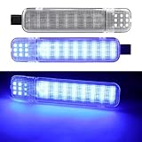 GZZTORES Led Interior Doors Panel Light Compatible with Chevy Silverado GMC C/K,Sierra 1500 2500 3500, Suburban, Avalanche, Hum-mer H2 Yukon Blue LED Side Door Lights Warning Courtesy Lamp