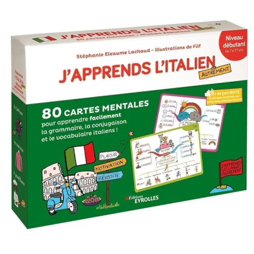 J'apprends l'italien autrement - niveau débutant: 80 cartes...