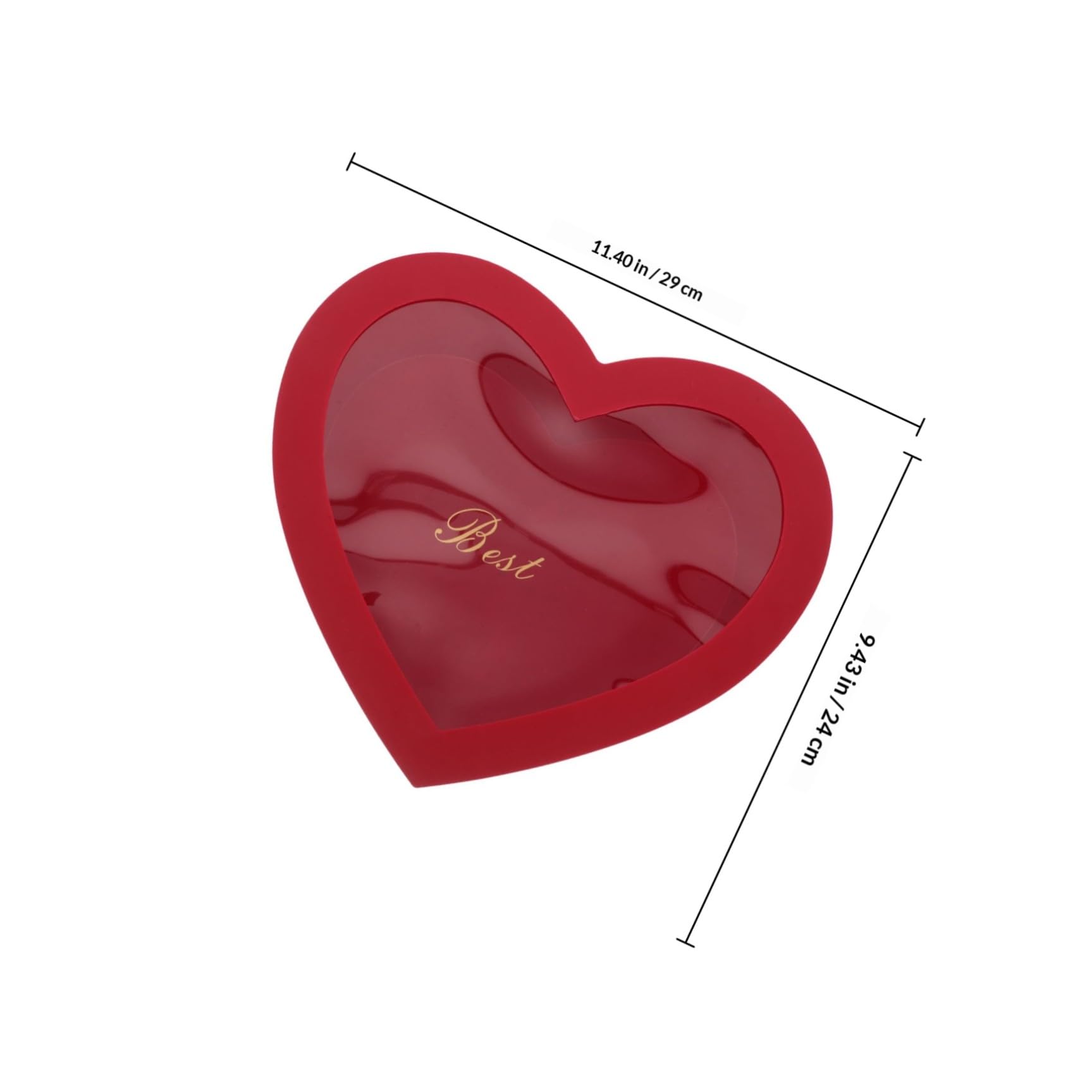 VILLCASE 2 Pezzi Scatola Regalo Forma di Cuore in Carta Rossa per San Design Versatile per Regali Personalizzati Adatta a Occasioni Romantiche e Decorazioni Fai da Te