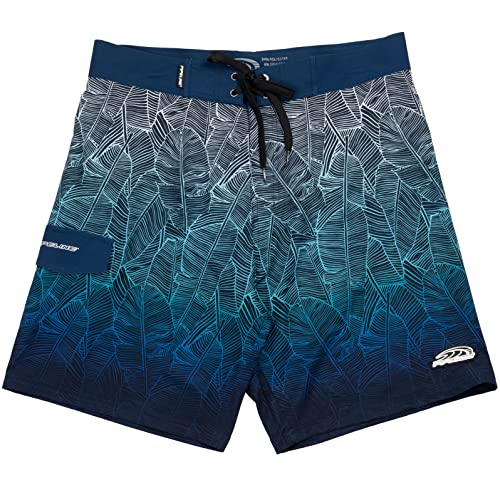 Pipeline Men's Boardshorts Swim Trunks 4-Way Stretch Quick Drying Lightweight UPF 50+ Protected Fabric