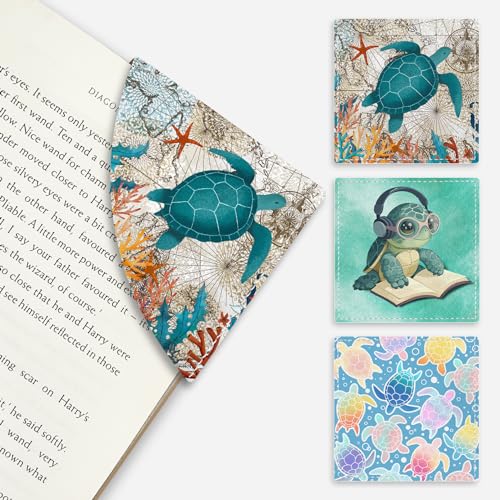 Icycay BOMK509 Cute Sea Turtle Corner Bookmarks cover