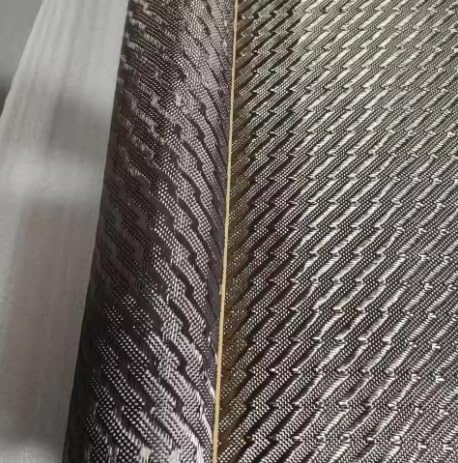 3k240g Genuine Carbon Fiber Lightning Wavy Pattern Carbon Fabric for Automotive modifications, Interior, Exterior, and Mirrors. (Black, 0.5mx1m)