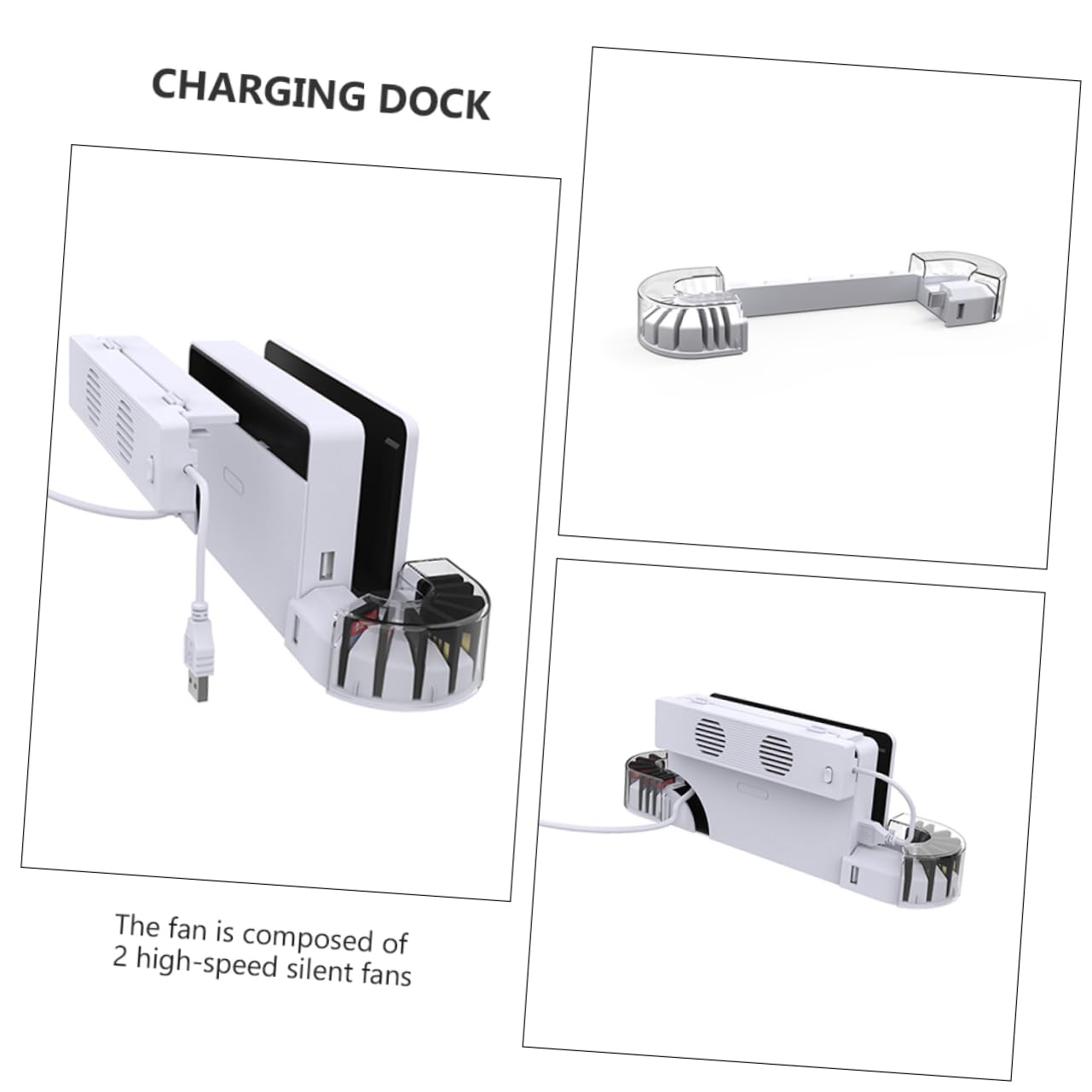 DECHOUS 1set Dock Raffreddamento Per Switch Oled Stazione e Design Compatto Per Appassionati