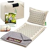 🌱UMFANGREICHES SET: Matte: 65x38cm | Kissen: 37x30cm | Tasche gepackt: 40x30x15cm | Tuch: 100x40cm. Insgesamt 10727 Nadeln. GRATIS-Download: Zwei Hörbücher mit knapp 110 Minuten Entspannung und eBook.