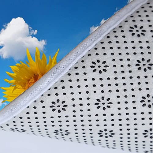 Badezimmerteppich-Set 3Teilig Sonnenblume rutschfest Waschbar Badematte Badezimmer Weich Mikrofasern WC-Deckelbezug… – Bild 6