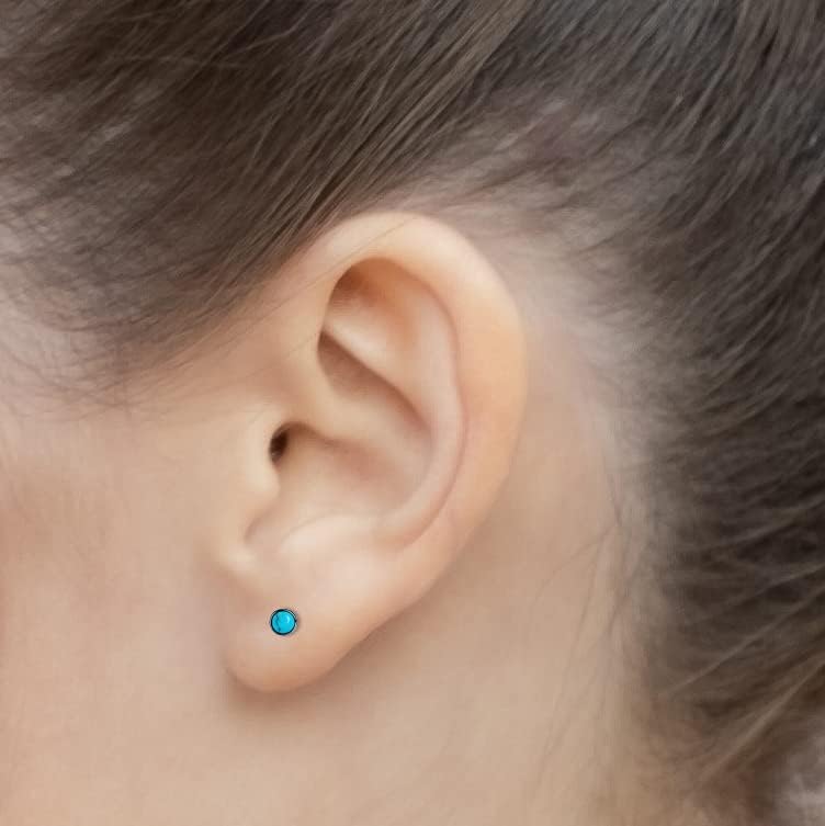 24 Pairs Flat Back Earrings Hypoallergenic Surgical Stainless Steel Earrings Set Small Gold Plated Flat Back Stud Earrings for Women Men Tiny Cartilage Helix Screw Back Flatback Earrings Studs - Image 7