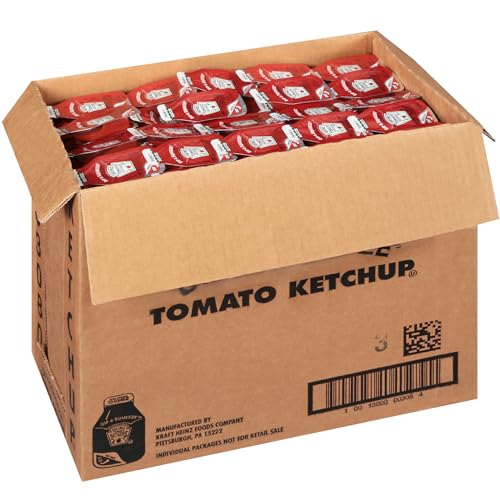 Image of HEINZ Single Serve Ketchup DIP & SQUEEZE Packet, 27 gr. Container (Pack of 500)