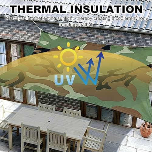 Bâche imperméable en maille de bœuf haute densité 4x6 m avec œillets solides - 3