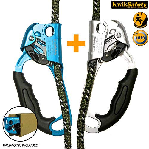 KwikSafety ORANGUTAN Climbing Gear | LEFT HAND ASCENDER | Heavy Duty Lightweight Aluminum Alloy Outdoor Sport Gear | Mountaineering Rigging Hauling Rappelling Training | Rock & Tree Climbing Equipment