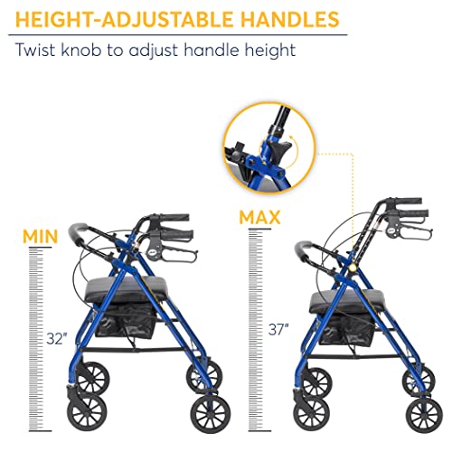 Drive Medical Rollator Walker is our top choice when it comes to the light weight rollator walkers with seat