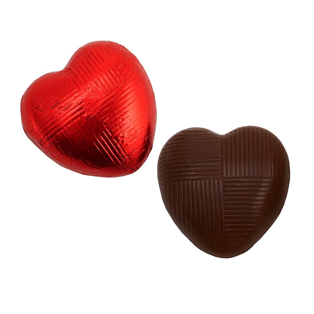 Italian Options Milk Chocolate Foiled Hearts, 30 Chocolates, Purple Foil — view 25