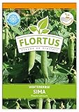 FLORTUS Wintererbse Sima | Gemüsesamen | Erbsensamen | Markerbsensamen | Samen zur Anzucht für Garten, Balkon, Küche & Fensterbank