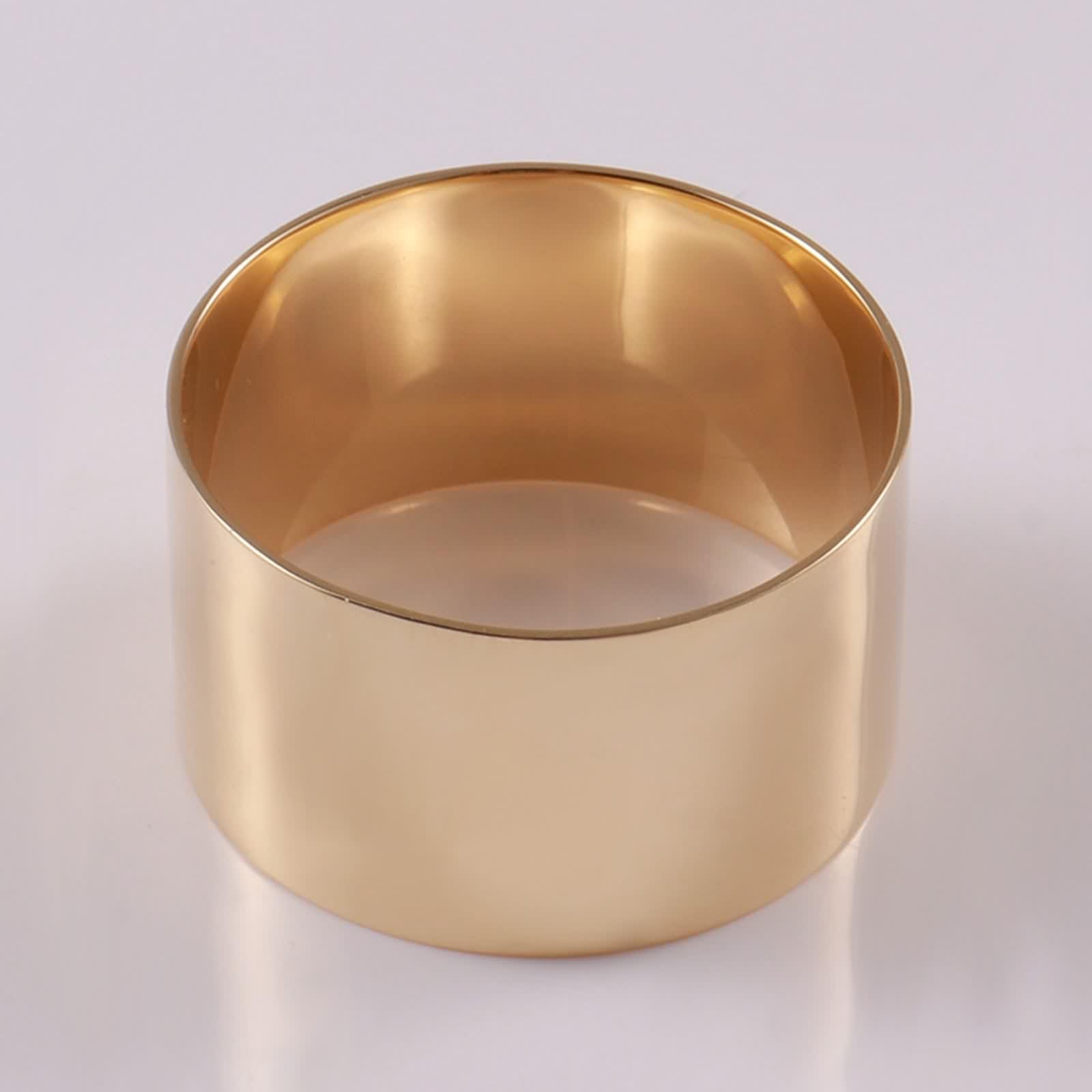 Alianzas de boda, oro amarillo de 9 K/14 K/18 K, ancho 12 mm, bisutería de regalo de cumpleaños