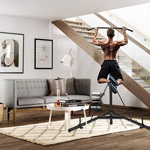 BotaBay Folding Heavy Bag Stand Boxing Stand with Pull Up Bar Portable Sandbag Rack Free Standing Heavy Duty Punching Bag Boxing Stand(Only Stand)