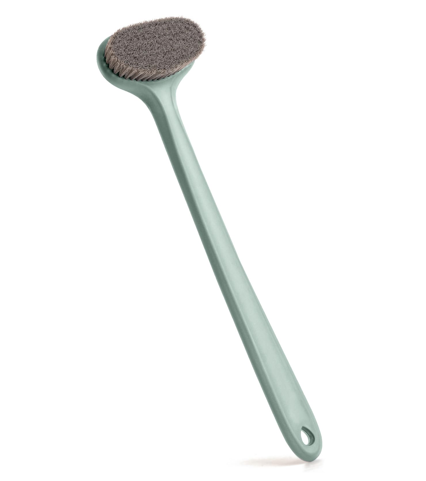 surlees Back Scrubber for Shower, Bath and Body Brush for Elderly, Men and Women, 15 Inch / 38 CM, Cyan Color, Stiff Bristles (BC156)