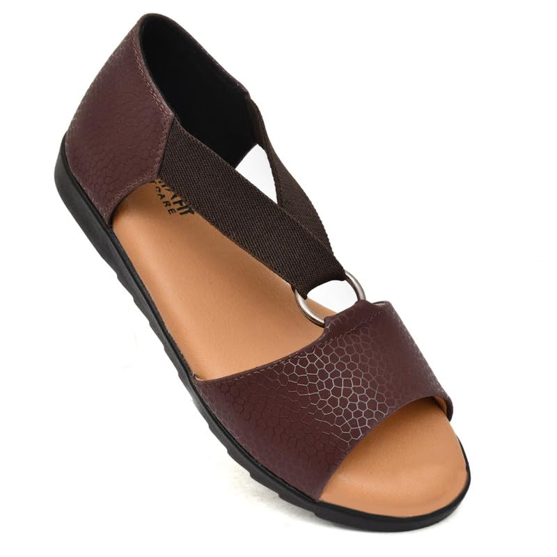 HEALTH FIT Extra Soft Ortho Care Diabetic & Orthopedic Sandal/Doctor Sandal-With Back Support Footwear & stylish for Girls/Womens UK 4 Brown (B0CLH8GW5L) Amazon Price History, Amazon Price Tracker