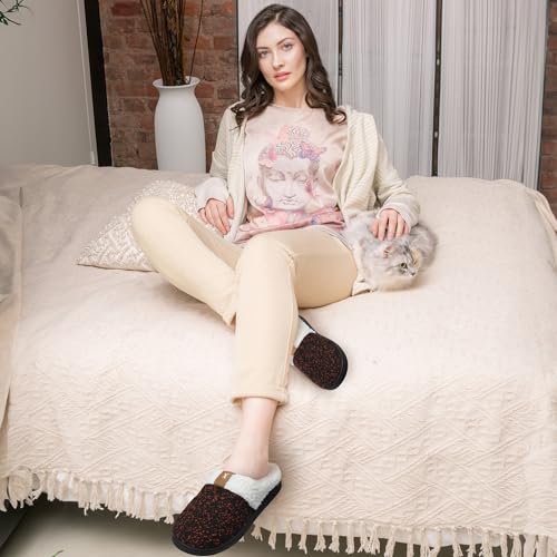 HOMETRUE Women Slippers House Slippers Memory Foam Anti-Skid Rubber Sole Bedroom Shoes2