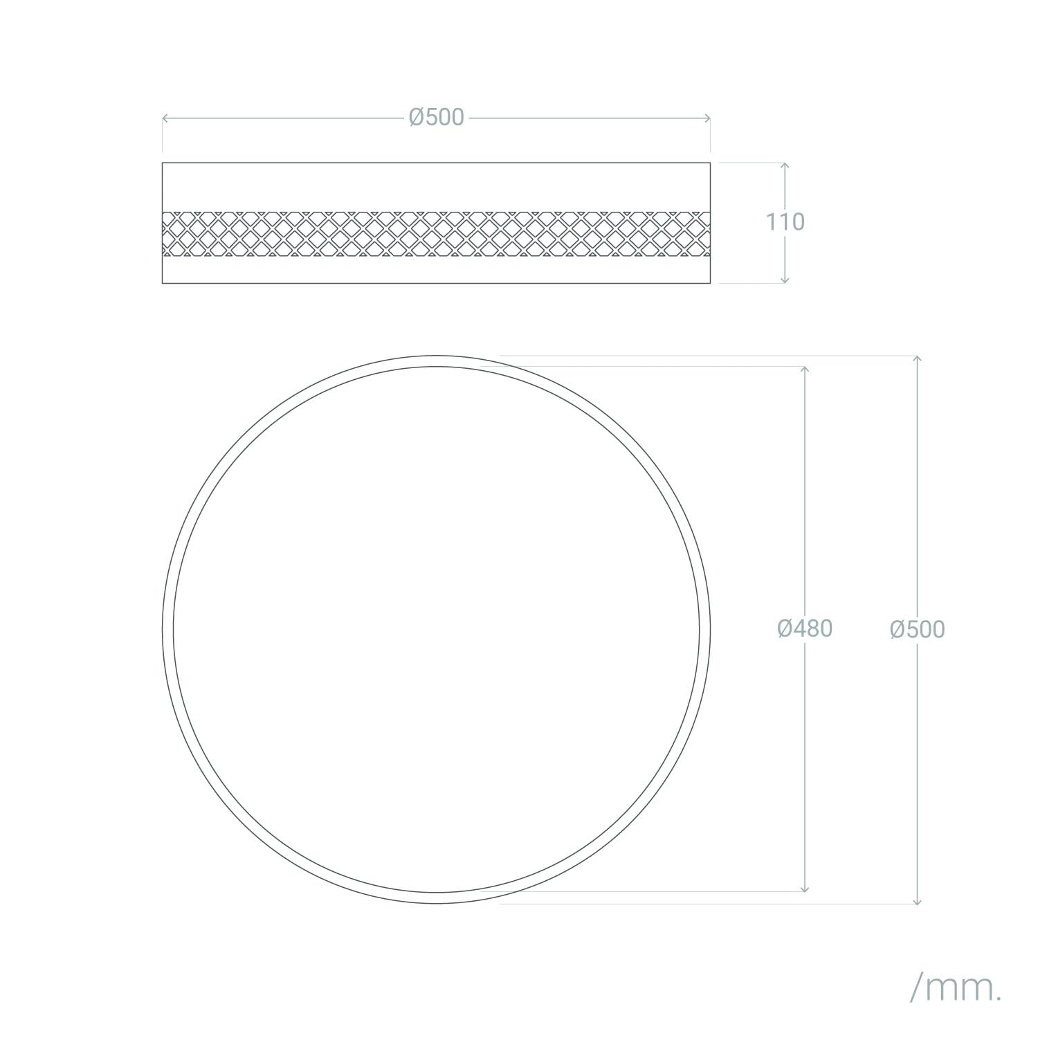 LEDKIA Plafón de Techo LED 40W Acero Saska L Negro Mate | Ideal para Cocina, Comedor, Habitación